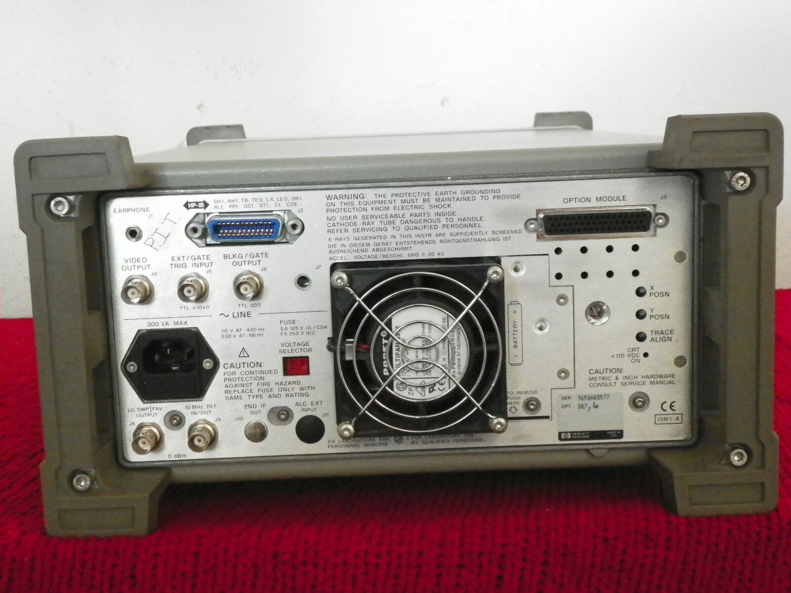 Agilent 8565E opt's 006/007 Spectrum Analyzer, 30Hz to 50GHz NIST w/DATA Agilent 8565E opt's 006/007 Spectrum Analyzer, 30Hz to 50GHz NIST w/DATA